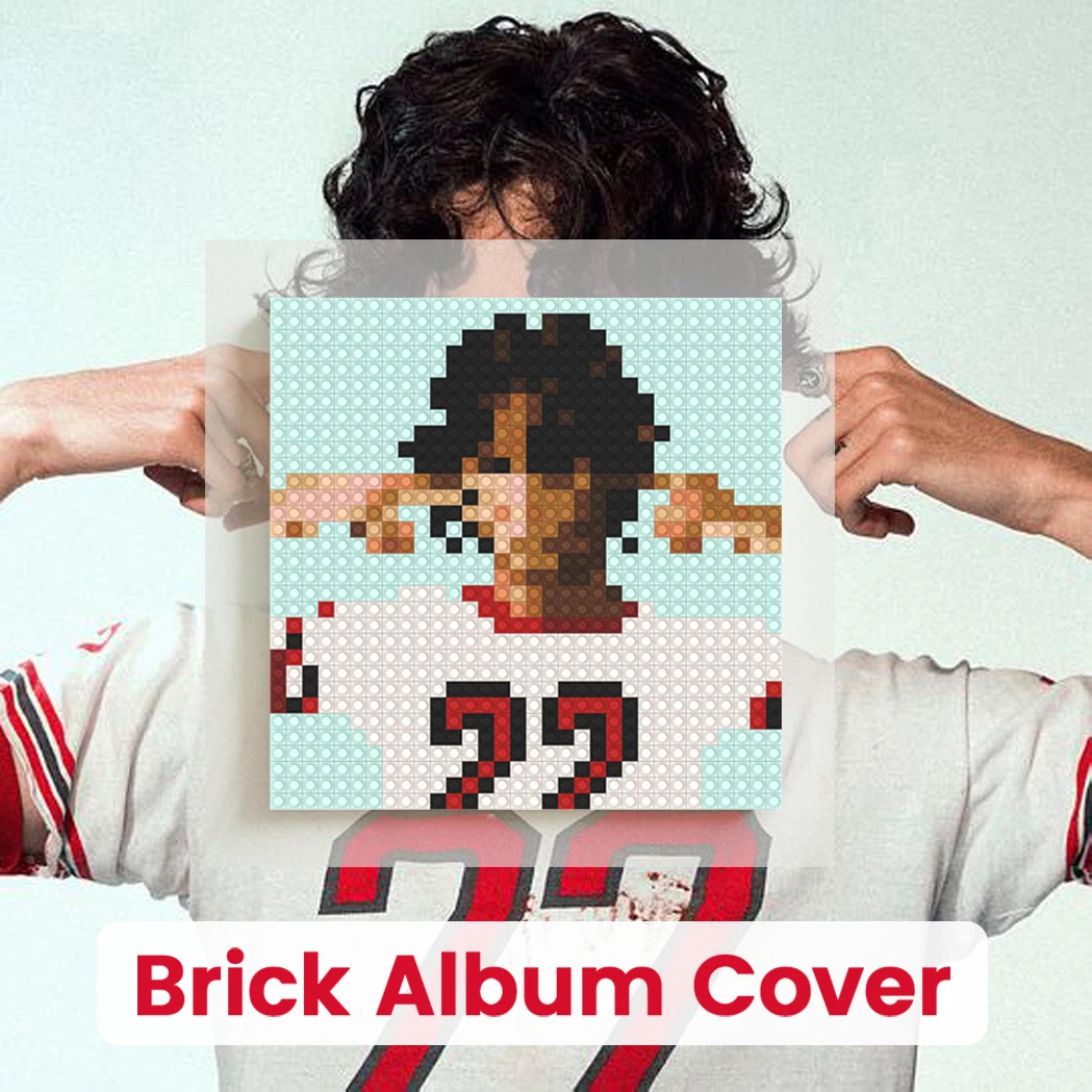 

Постер S-Sombr Singer: музыкальный альбом, обложка, конструктор, мозаика, пиксель-арт, кирпичная живопись, DIY, декор для дома, спальни, стен, для фанатов