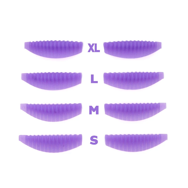 4 paia riutilizzabili sollevamento ciglia tampone di laminazione in silicone striscia verticale aste permanenti ciglia 3D estensione bigodino strumento di trucco