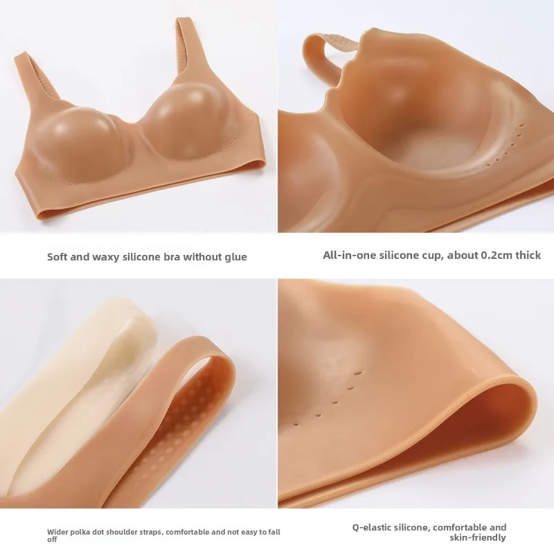 حمالة صدر سيليكون النساء السباحة مثير بيكيني الثدي الملابس الداخلية البث المباشر تأثيري حلي عطلة الشاطئ حفلة محدد شكل الجسم الملابس الداخلية #3
