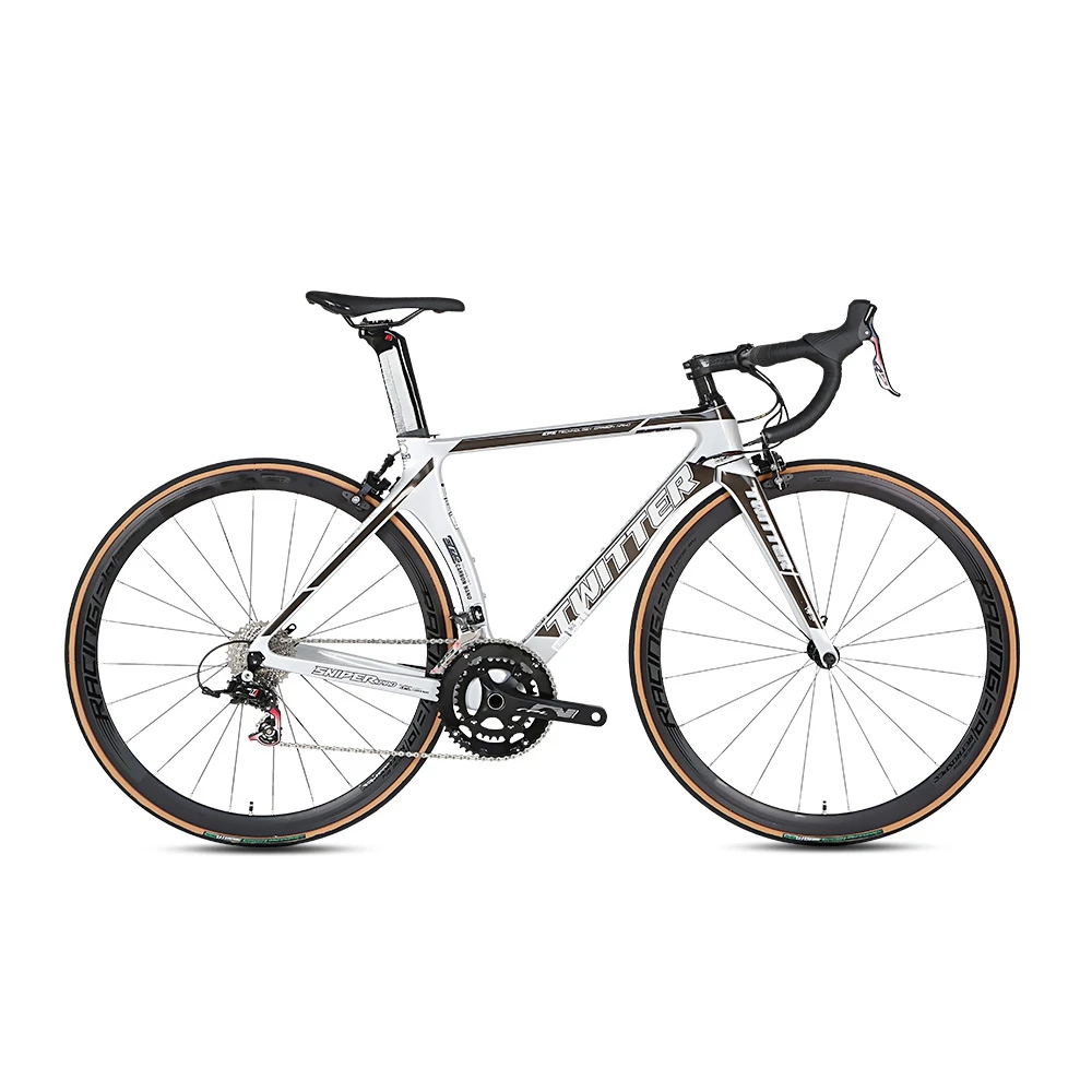 TWITTER Sniper 2.0 Bike 24 Speed 50cm Light Weight Man Sport Road Cycles Bicycle Rim 700c Carbon Fiber Road Bike