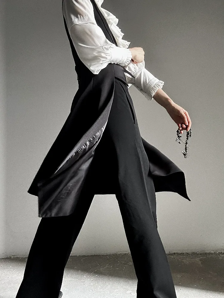 Dünne Armee-Kaschmirwesten für Herren und Damen mit Schnürung und Patchwork-Design, Minimalismus, sanfter urbaner Stil, schlicht, weich, ärmellos – Detail 7