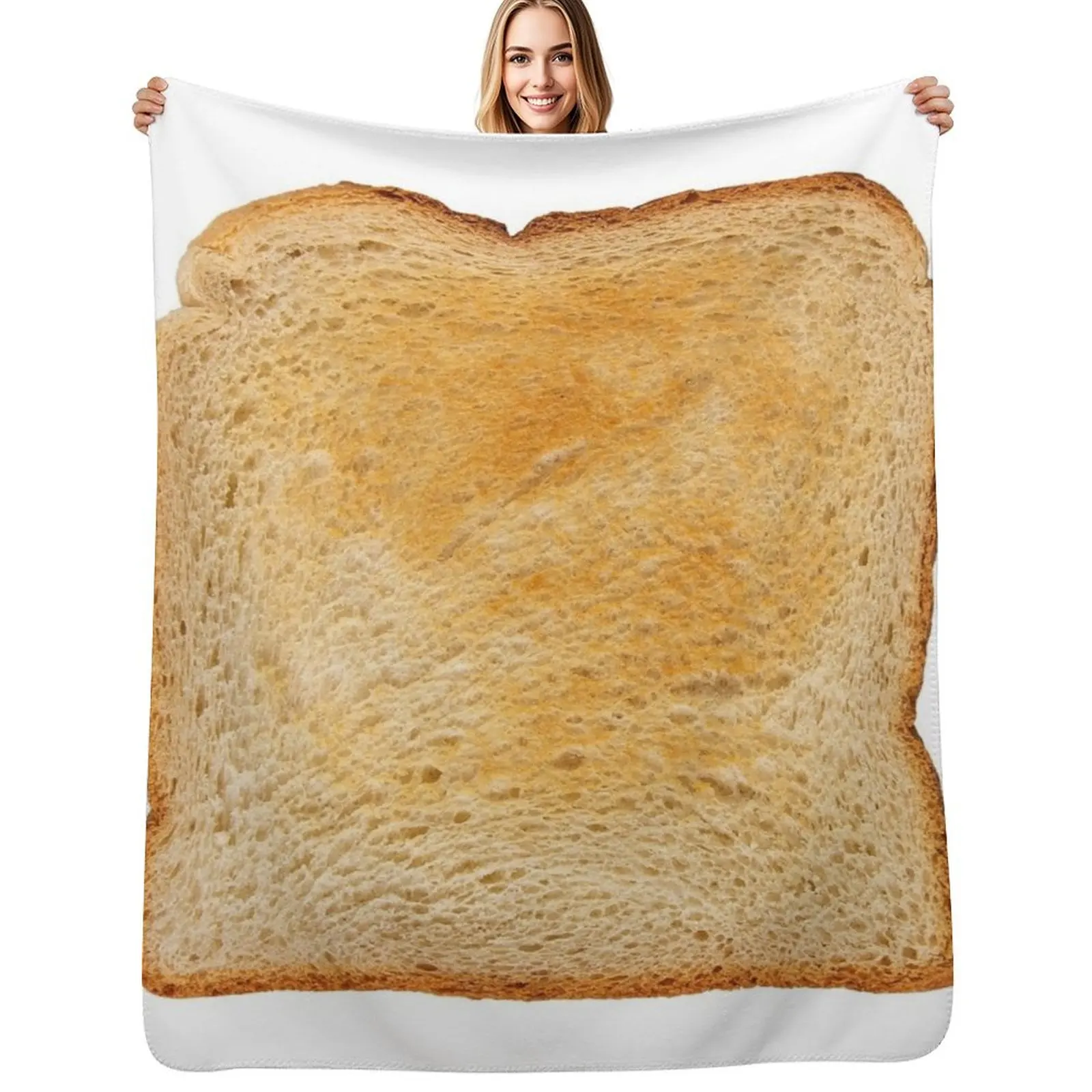

Toast Throw Blanket Machine Washable Soft Warm Blanket