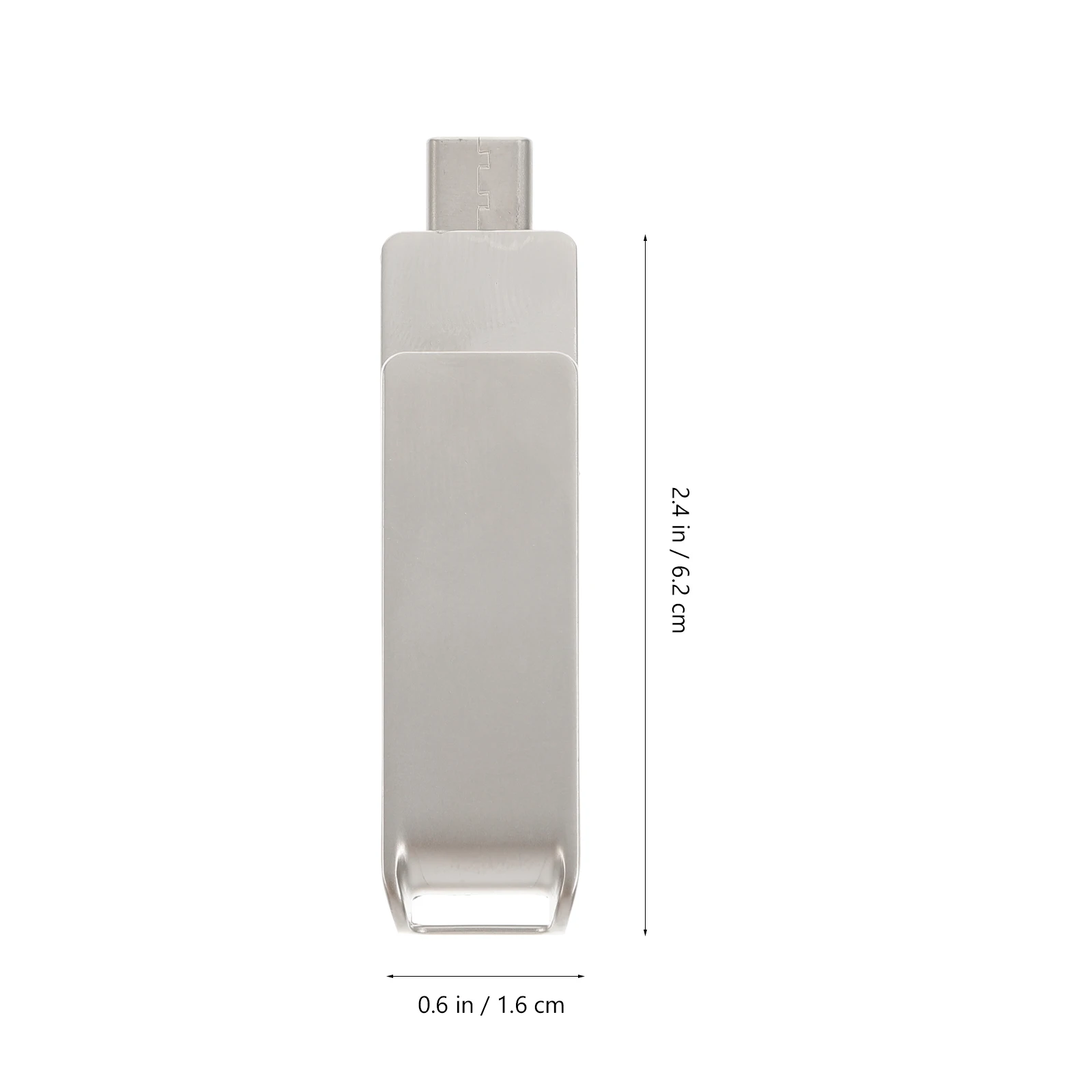 

16Gb Rotating Type-C Usb 3.0 Flash Drive High Speed Compatible With Huawei Silver Metal Alloy U Disk Fast