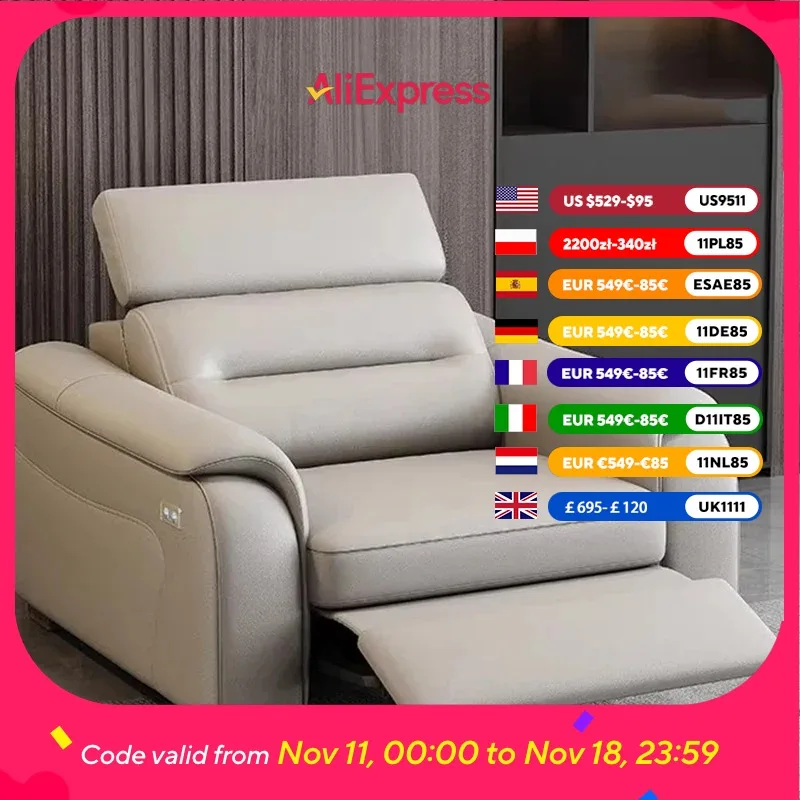 

Water Proof Living Room Sofas Armrest Reclining Bedrooms Lazy Electric Sofa Modern Cinema Nordic Divani Per Soggiorno Furniture