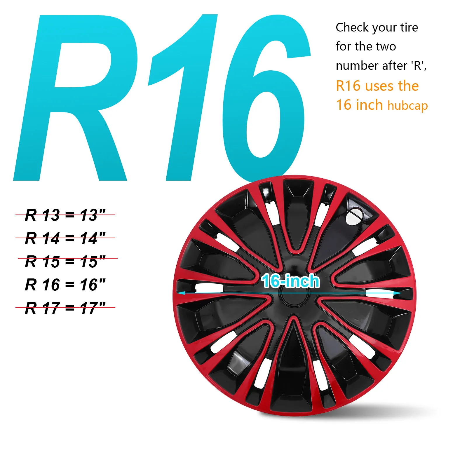 15 Inch Wheel Hub Cover Decorative Hubcaps for Cars Sturdy PP Construction Easy Installation Style Enhancement Car Hub Caps