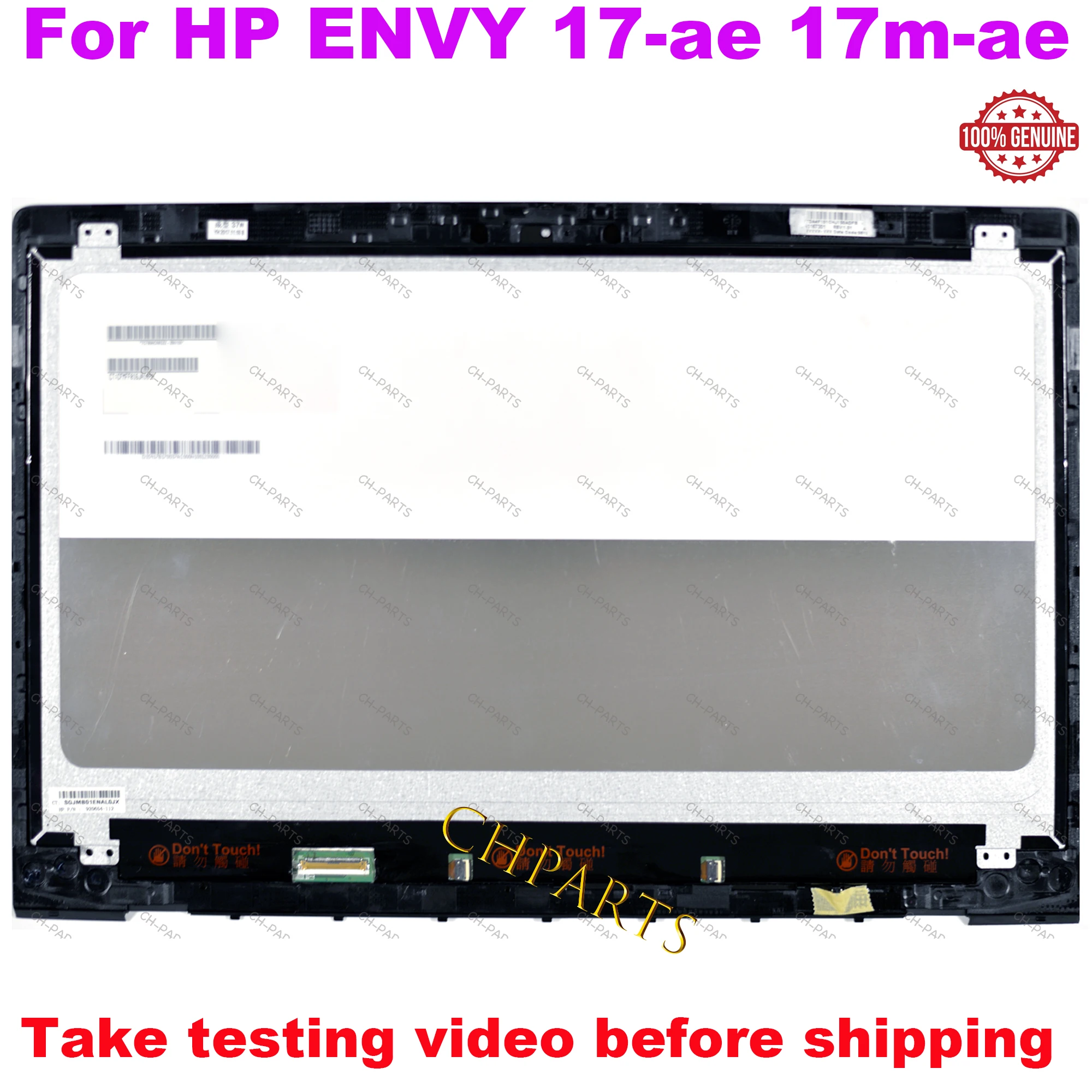 For HP envy 17-ae 17m-ae 17-ae051sa LCD LED Screen Laptop Replacement Assembly Touch Digitizer 925547-001 935938-001 935939-001