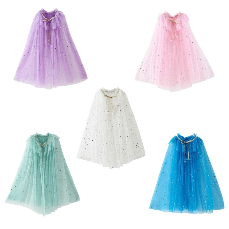 652F Princess Robe Kids Princess Cloak For Girl Princess Cape Cloak Fairy Cape Cloak