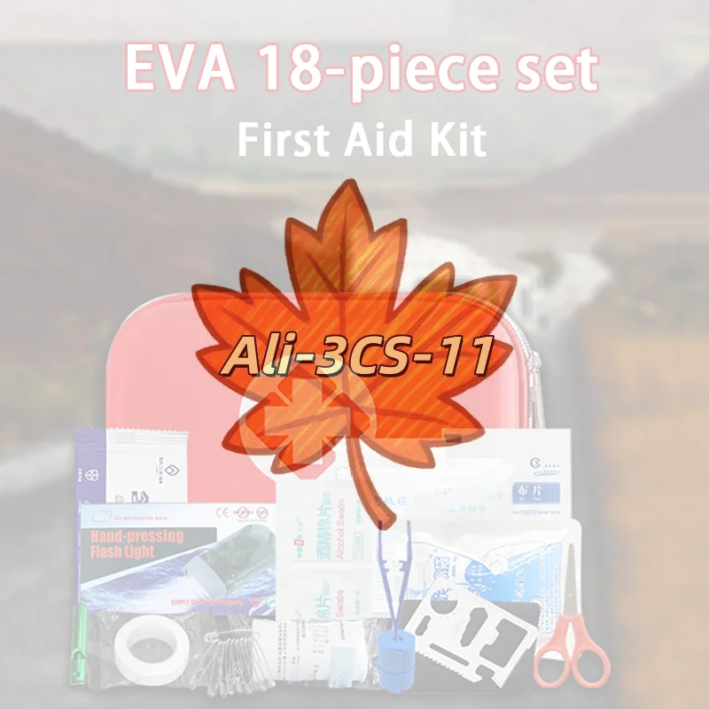 

Portable First Aid Kit with 100+ Essentials for Outdoor, Home, Car & Travel Emergency