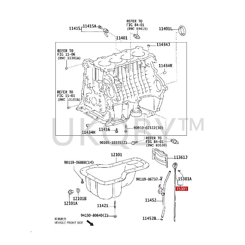 1530122030 1530122050 To yo ta corolla Celica Oil level scoring assembly