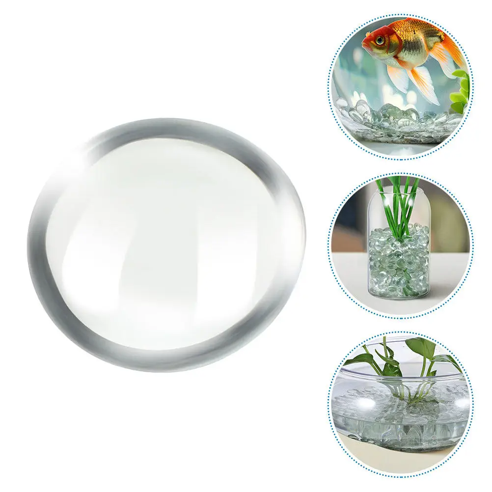 

300Pcs Clear Flat Glass Marbles Irregular Decorative Glass Stones for Aquarium Decoration Vase Fillers Tabletop Decor