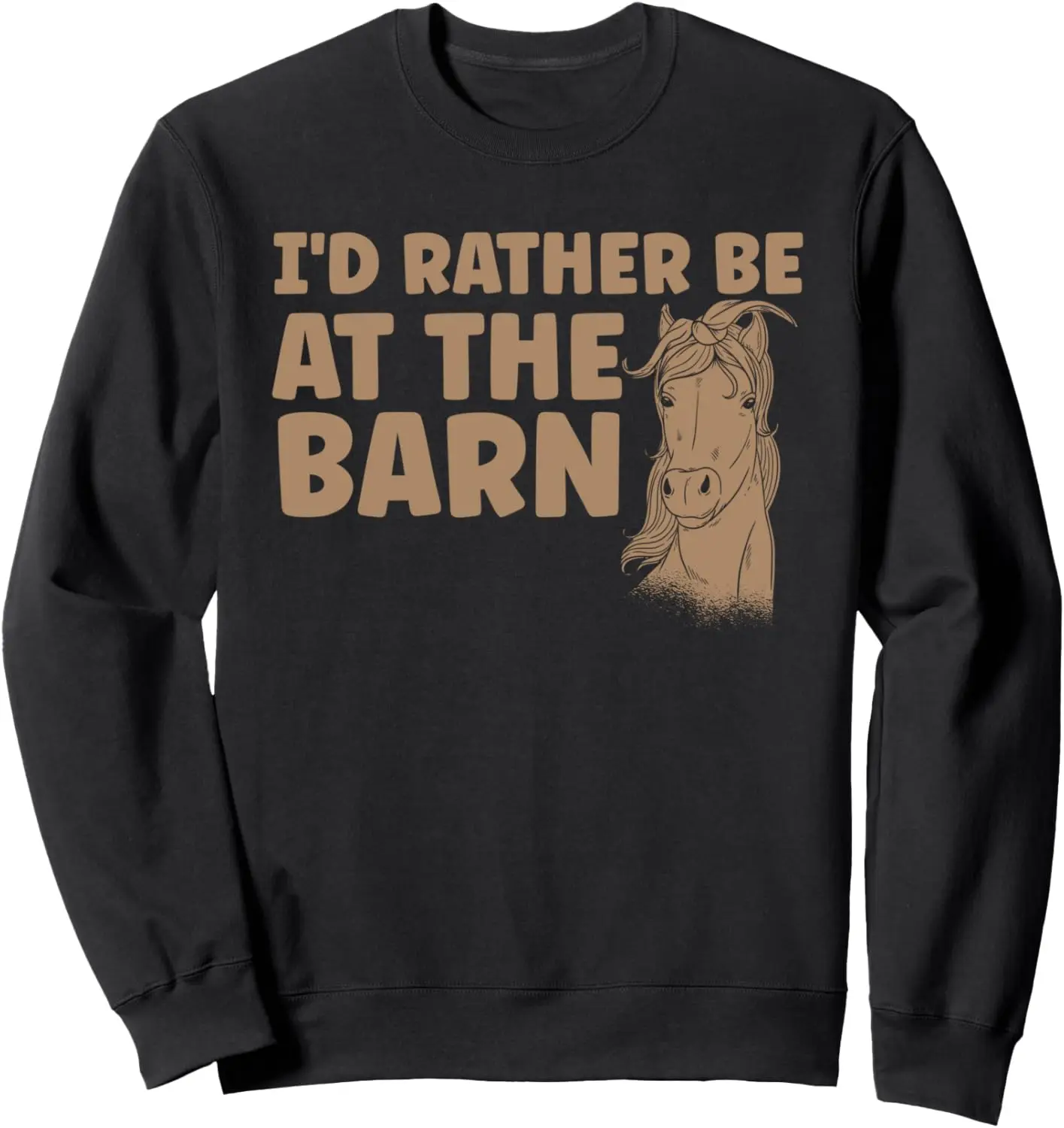 

Толстовка Horseback Riding Funny I'd Rather Be At The Barn Horses