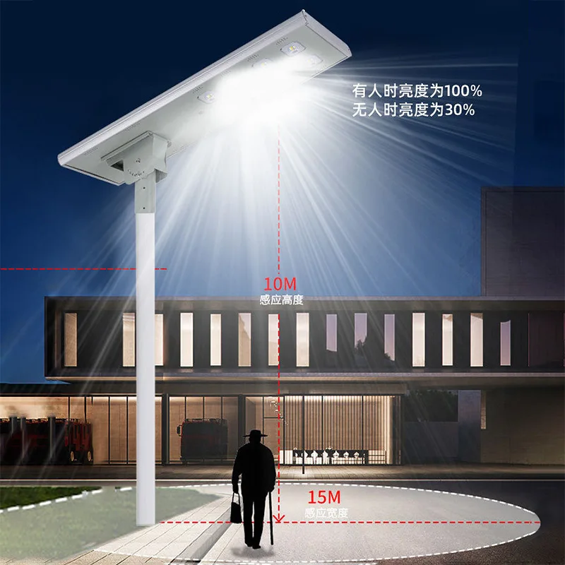 Rural waterproof solar street light without wiring, adjustable angle, LED intelligent light control sensing street light ZY921PF