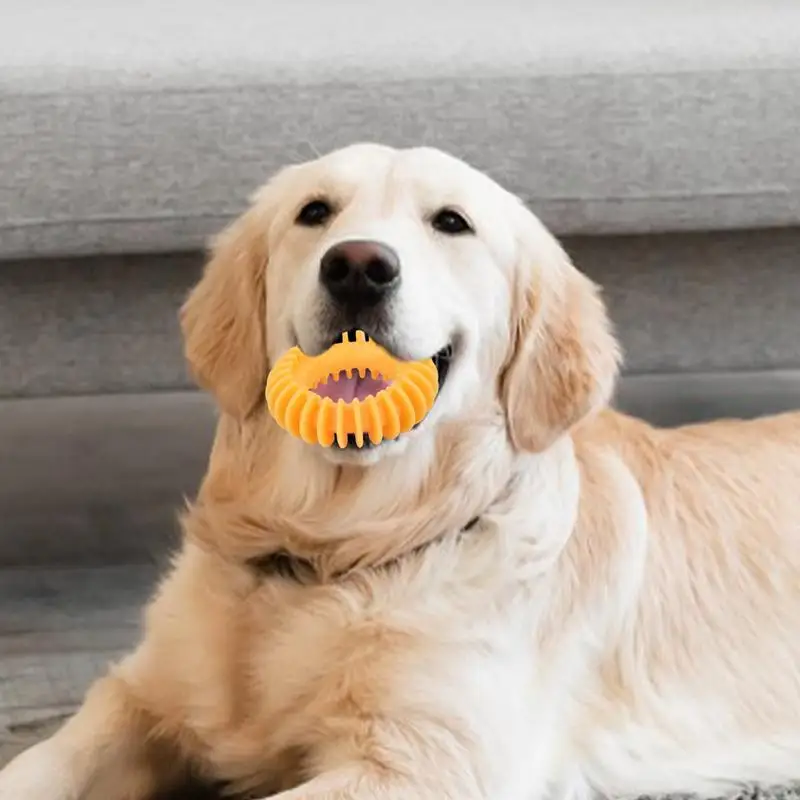 Teething Dog Toys For Puppies Interactive Rubber Dog Teething Toy Teething Rings Boredom And Stimulating Puzzle Toy Interactive