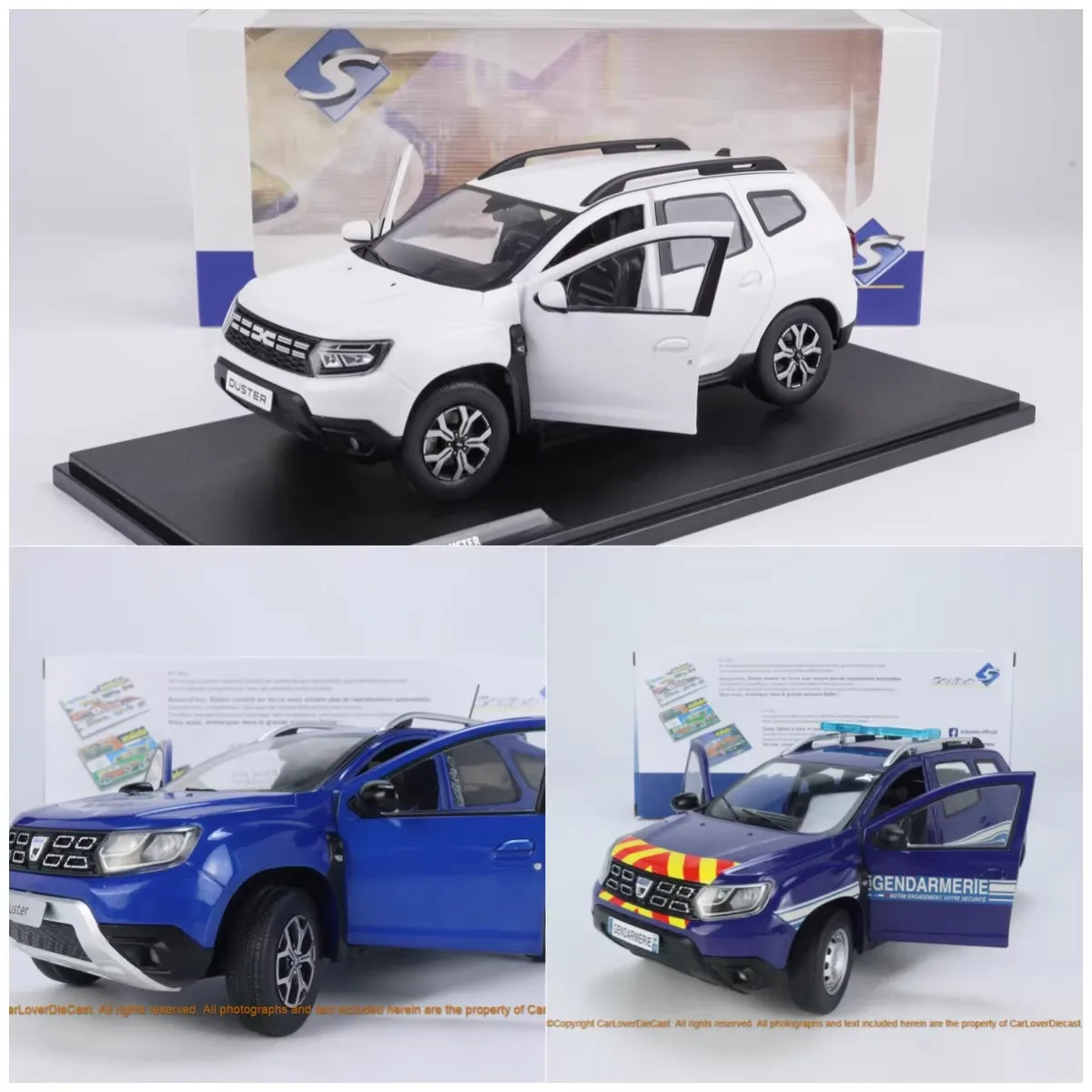 Solido 1/18 Dacia Duster Ph.2 with Two Open Doors Diecast Vehicle Model Home Display Models Static New Collection Cars Boy Gifts