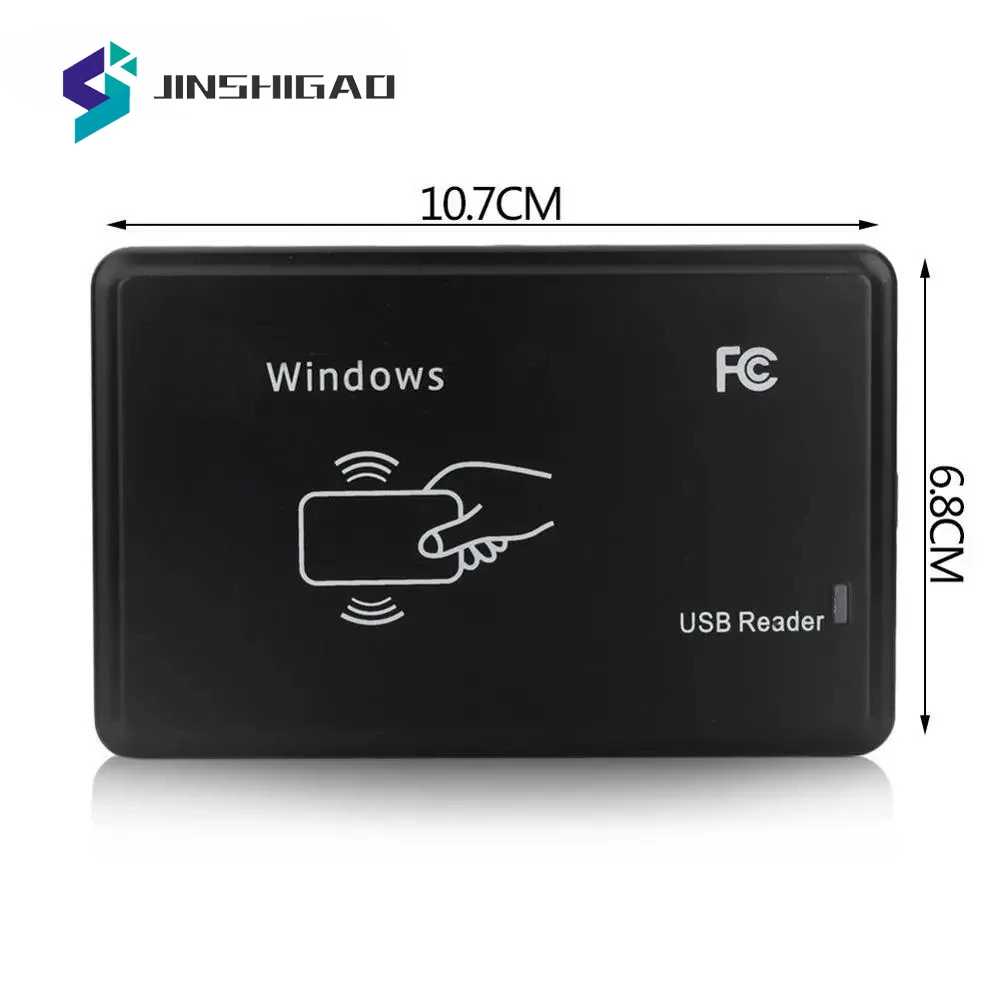 USB Dual Frequency RFID Reader Writer 125KHz ID 13.56MHz IC Card Copier, Encrypted Access Control Card Programmer