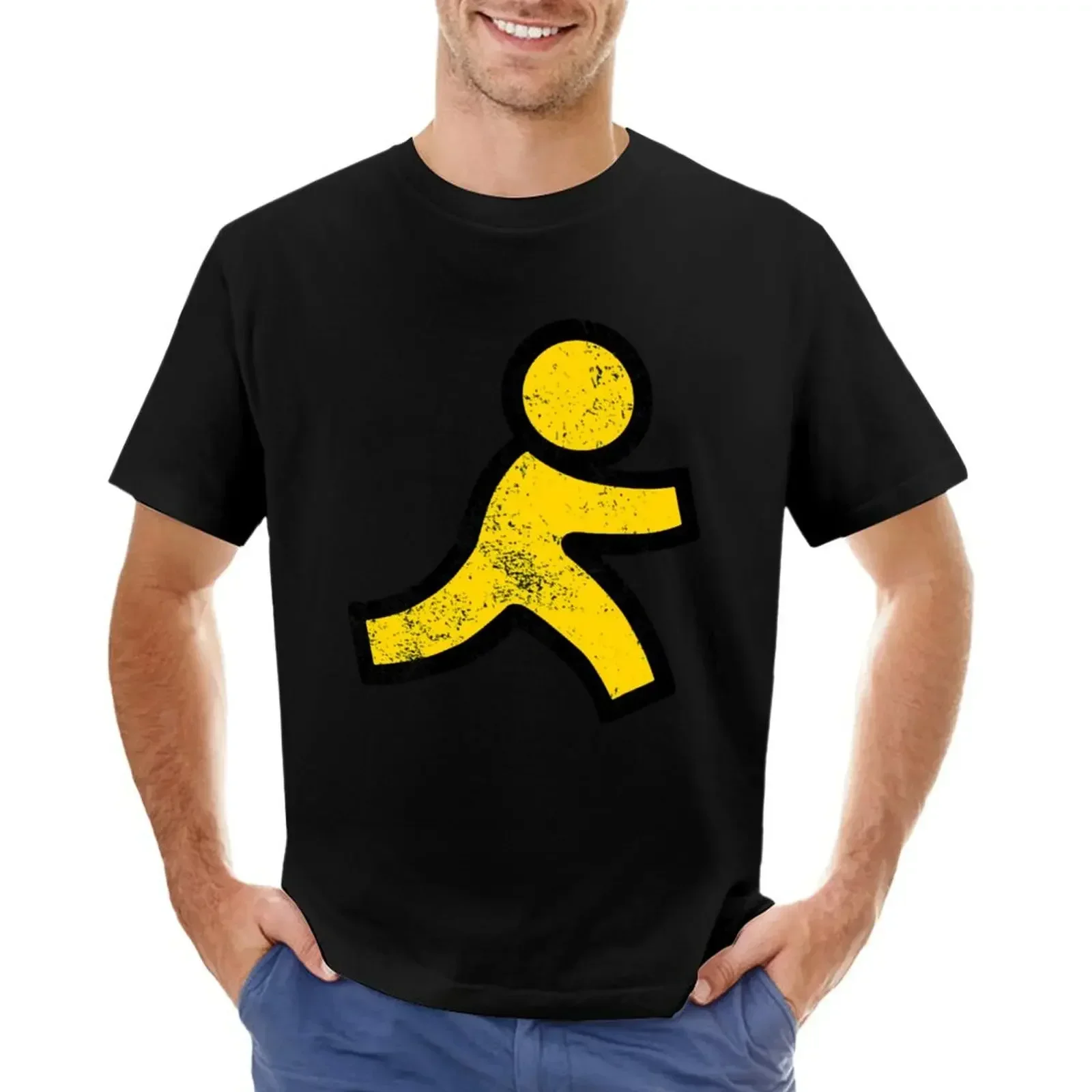 AOL Instant Messenger T-Shirt new edition summer clothes rapper graphic tees graphic t shirts anime shirts men