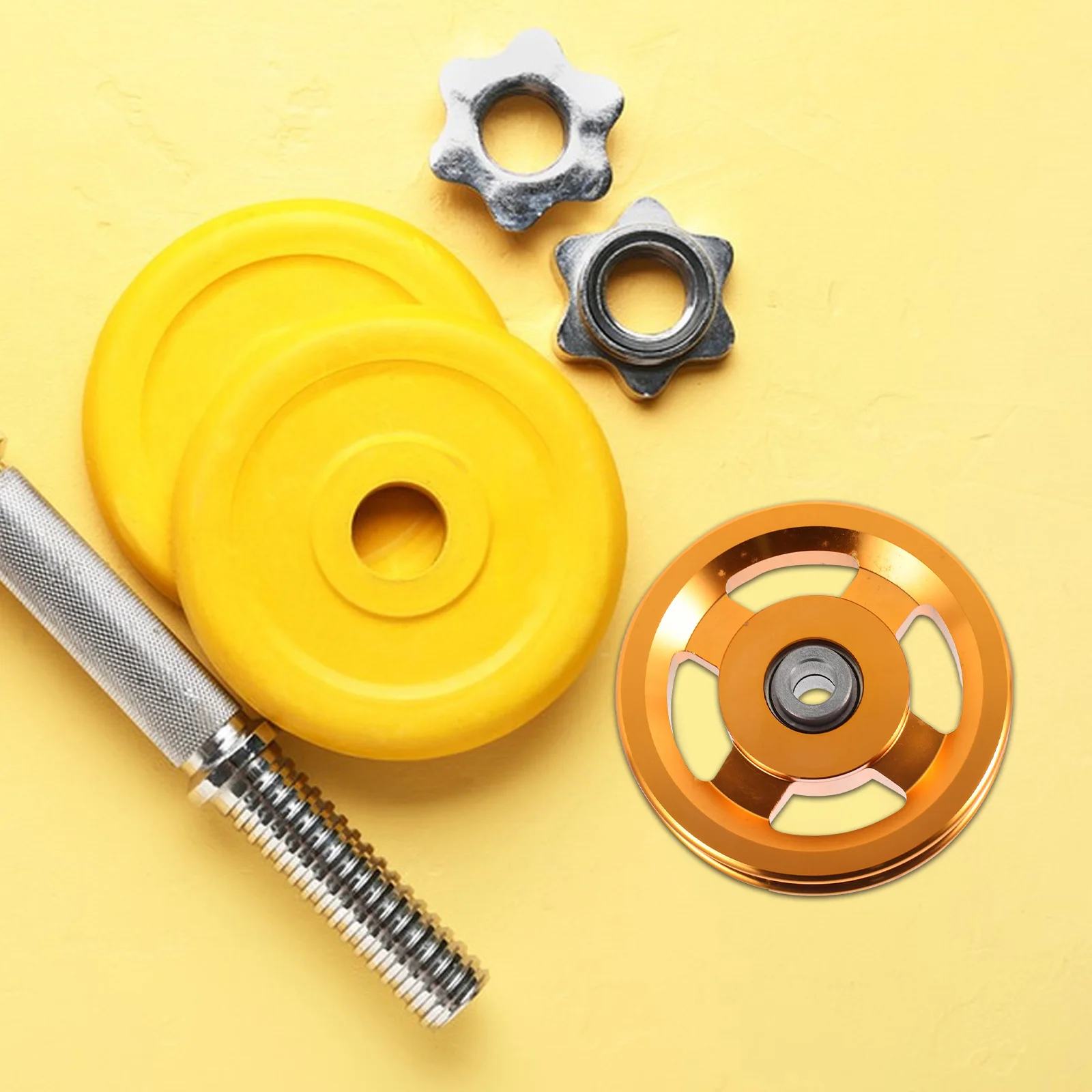 

Aluminum Alloy Wheel High Strength Lightweight Fitness Equipment Smooth Sliding Cable For Outdoor Workouts Attachments For