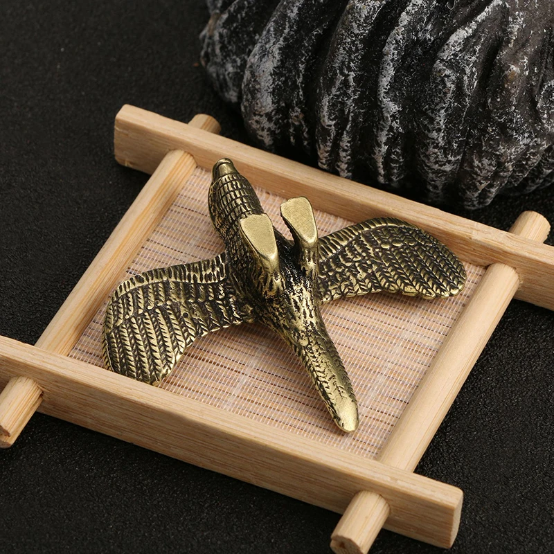 Gli ornamenti per pappagalli in ottone fanno il vecchio senso, ornamenti creativi fatti a mano, soggiorno, ufficio, desktop, arti e mestieri