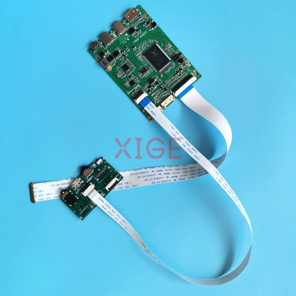 

DIY Kit Плата драйвера ЖК-контроллера для B133HAN05.3 B133HAN05.5 Mini-HDMI 13,3 "EDP 30-контактная матрица для ноутбука 2TYPE-C 1920x1080