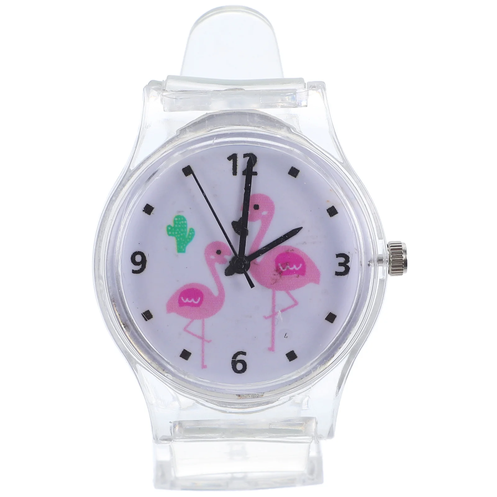 

1pc Flamingo For Creative Quartz Movement Durable Birthday Gift Adorable Watch Students