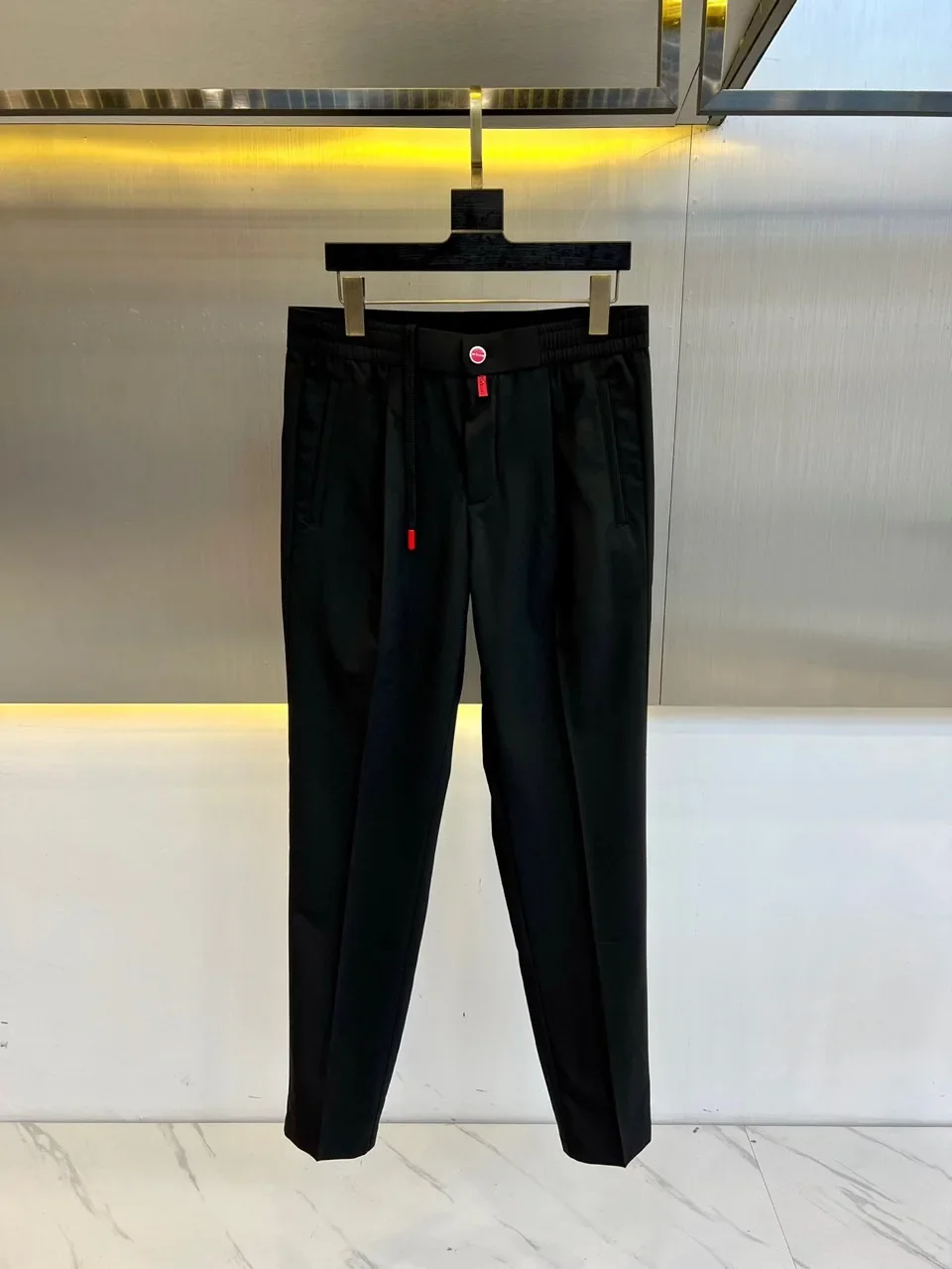 

Kiton 25, летние новые мужские однотонные прямые брюки Chiton, однотонные простые модные универсальные повседневные брюки, брюки