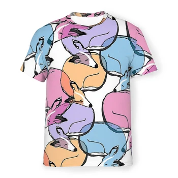 그레이하운드 도그 비누 거품 대기 없음 휘펫 폴리에스터 티셔츠 남성 그래픽 탑스 얇은 티셔츠 라운드 넥