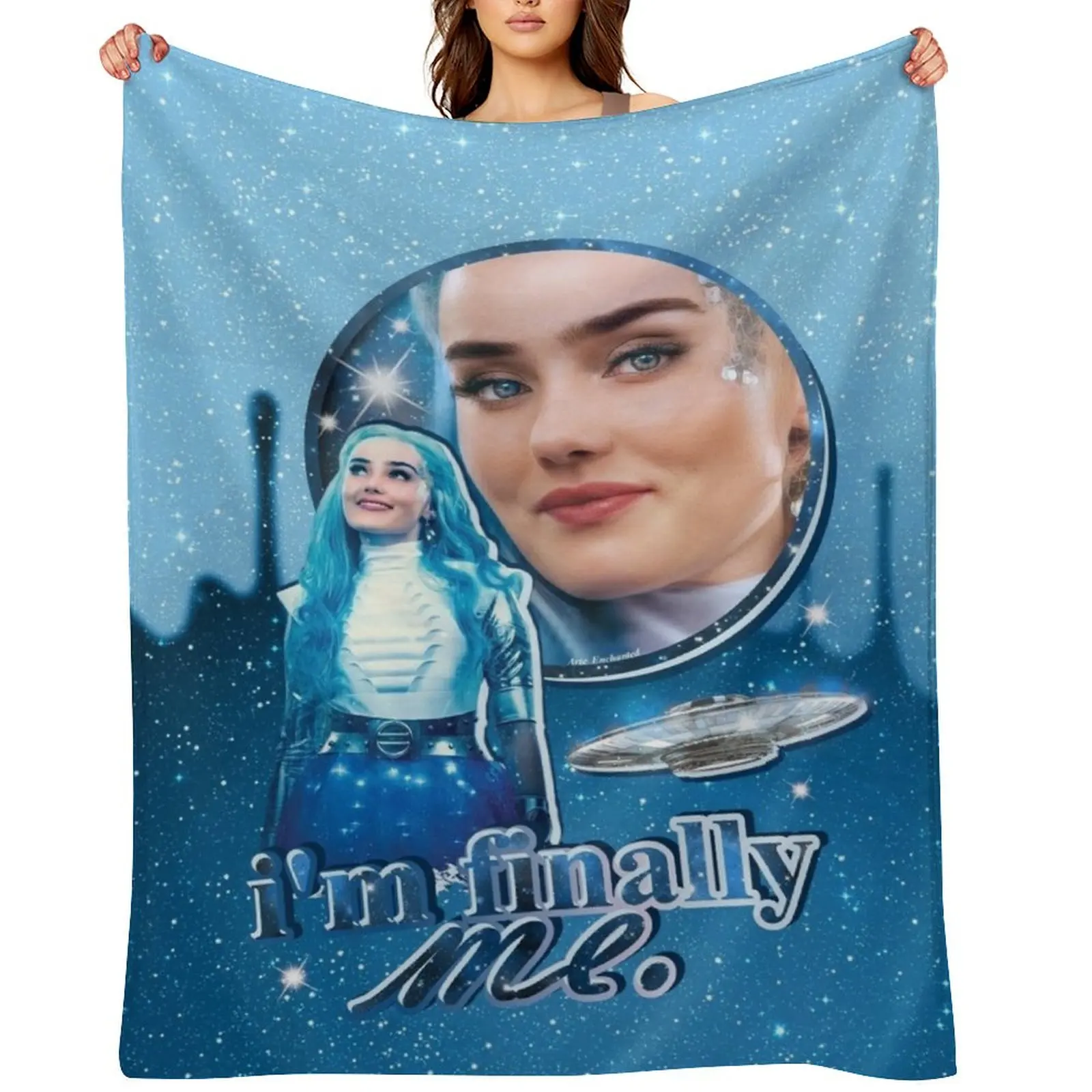 

Addison Alien Zombies 3 - I'm Finally Me! Throw Blanket Quilt For Decorative Sofa Sofa Sofa Throw Blankets