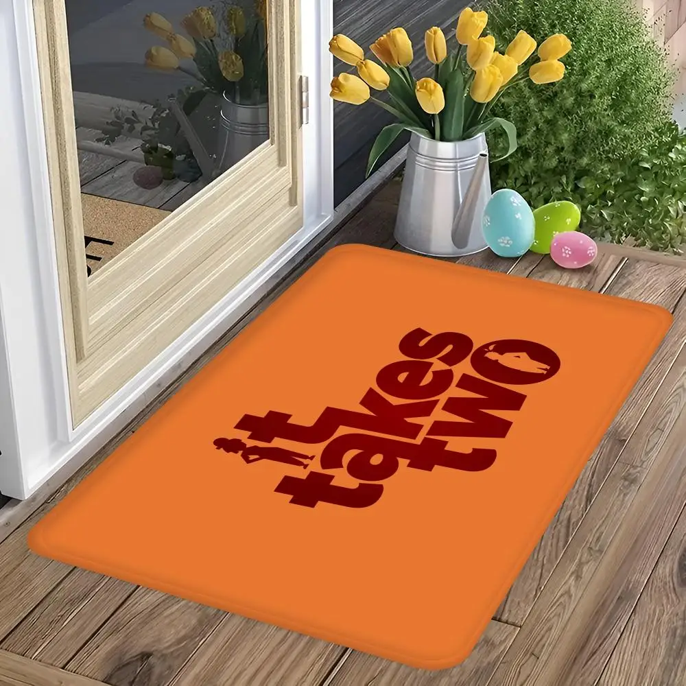 It Takes Two Floor Mat Entrance Door Mat Nordic Style Home Doormat Bathroom-Toilet Mats Bedroom Hotel Decor Mat