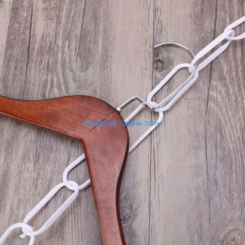 R1WA Plastic Clothes Market Shop Display Hanging Chain Hooks With 23 RingsHanger Hous