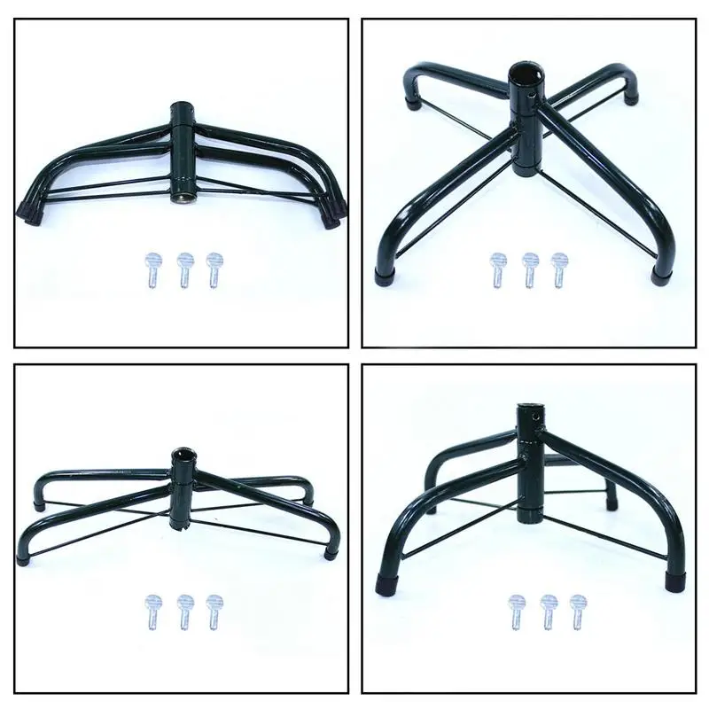 40/50/60cm Christmas Tree Base Brackets Iron Foldable Bottom Frame Holder Christmas Trees 4 Foot Stand Holiday Decoration