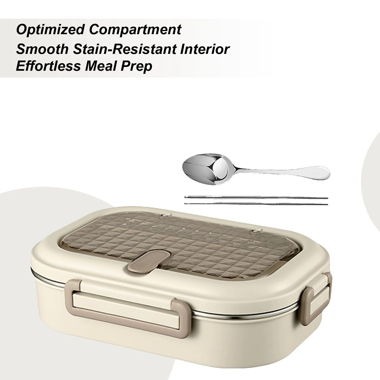 

Thermal Containers For Hot Food Hot Food Container Stainless Divided Box Microwavable Odor-Resistant Leak-Proof With Spoon