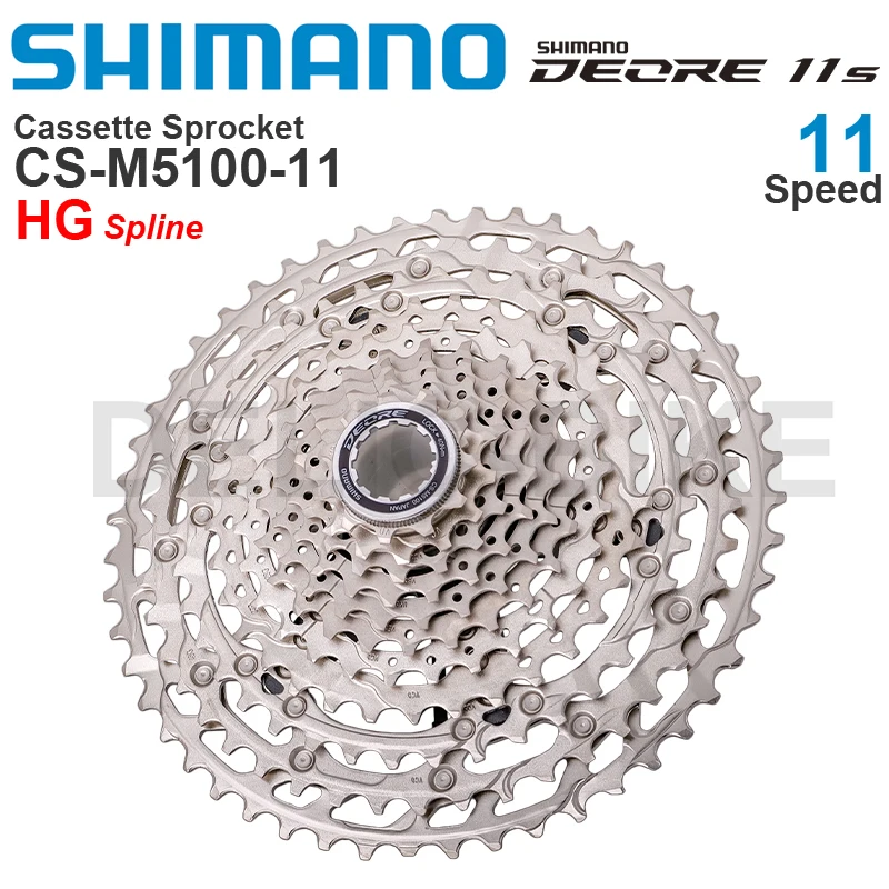 

SHIMANO DEORE Cassette Sprocket CS-M5100-11 51T 11 Speed - HYPERGLIDE for MTB bike Original Parts
