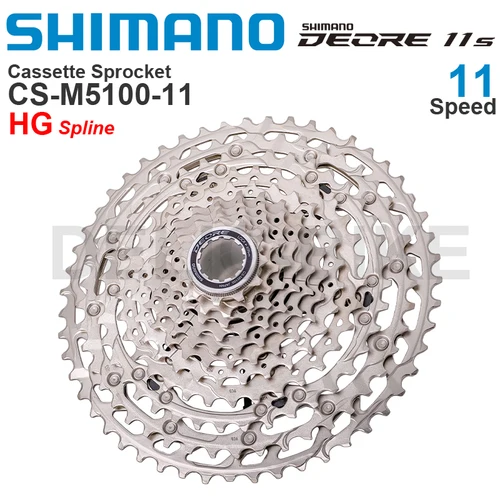 SHIMANO DEORE Piñón de Cassette CS-M5100-11 51T 11 velocidades - HYPERGLIDE para piezas originales de bicicleta MTB