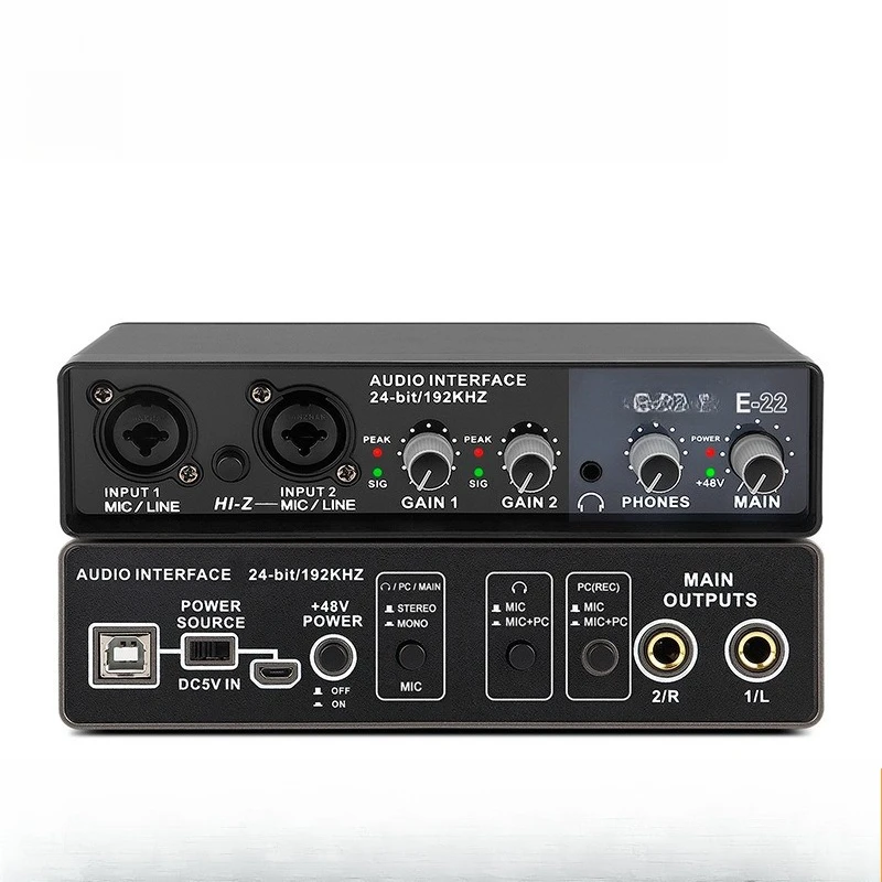 

K song professional microphone external computer recording sound card free drive 24bit/192kHz