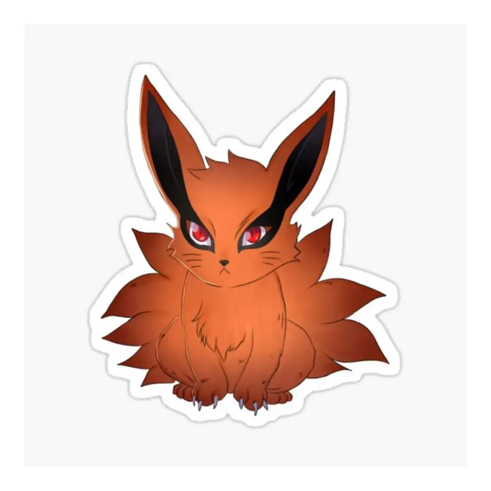 Scribble Mini Cute Kurama Sticker Car Window Bumpers Die-cut Vinyl Stickers Decorative Accessories