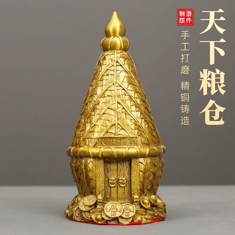 A brass maple water feature, a decorative piece for the desktop, a copper ornament