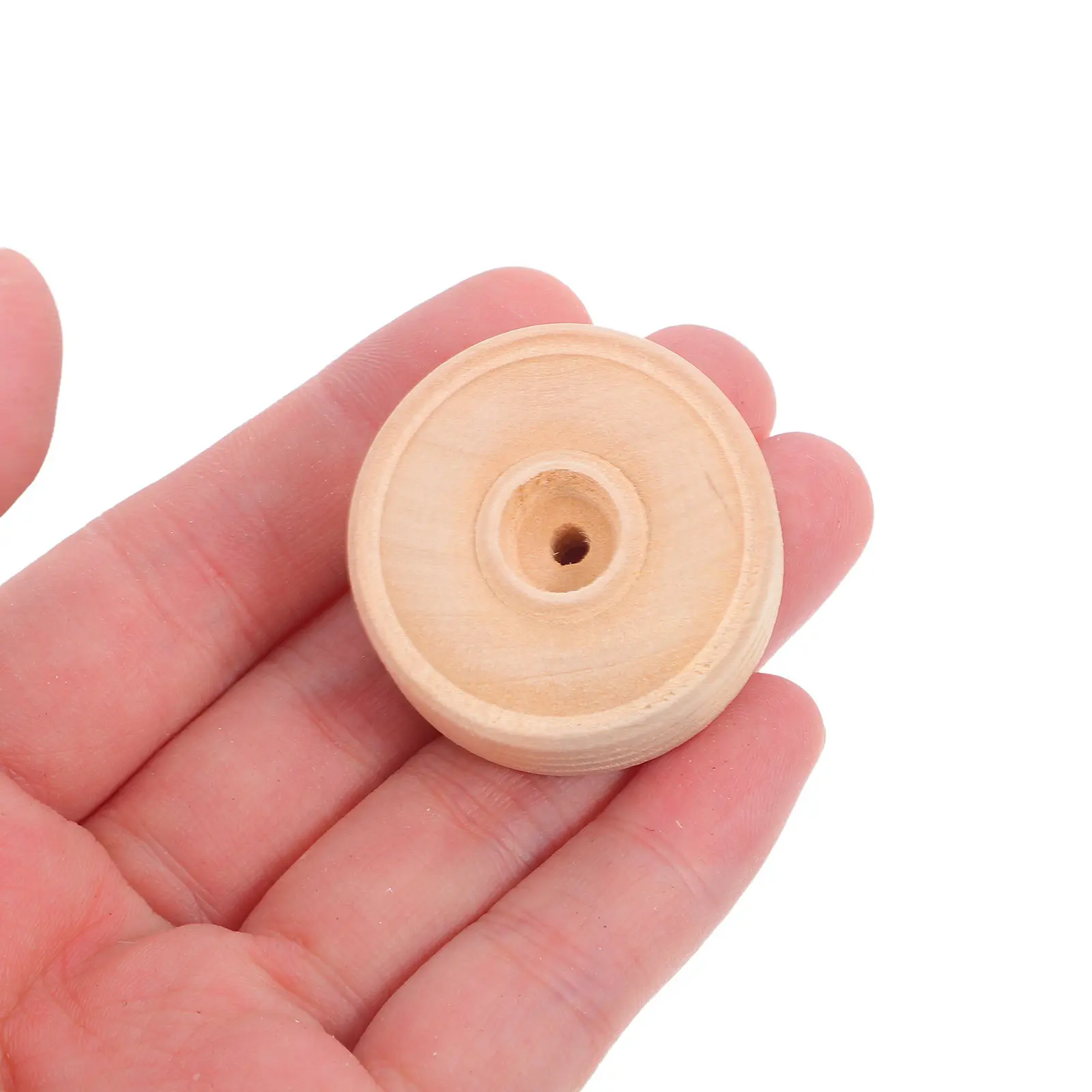 

50Pcs Premium Solid Wood Wheels DIY Craft Accessories for Handmade Models Home Outdoor Projects Children Educational Creative