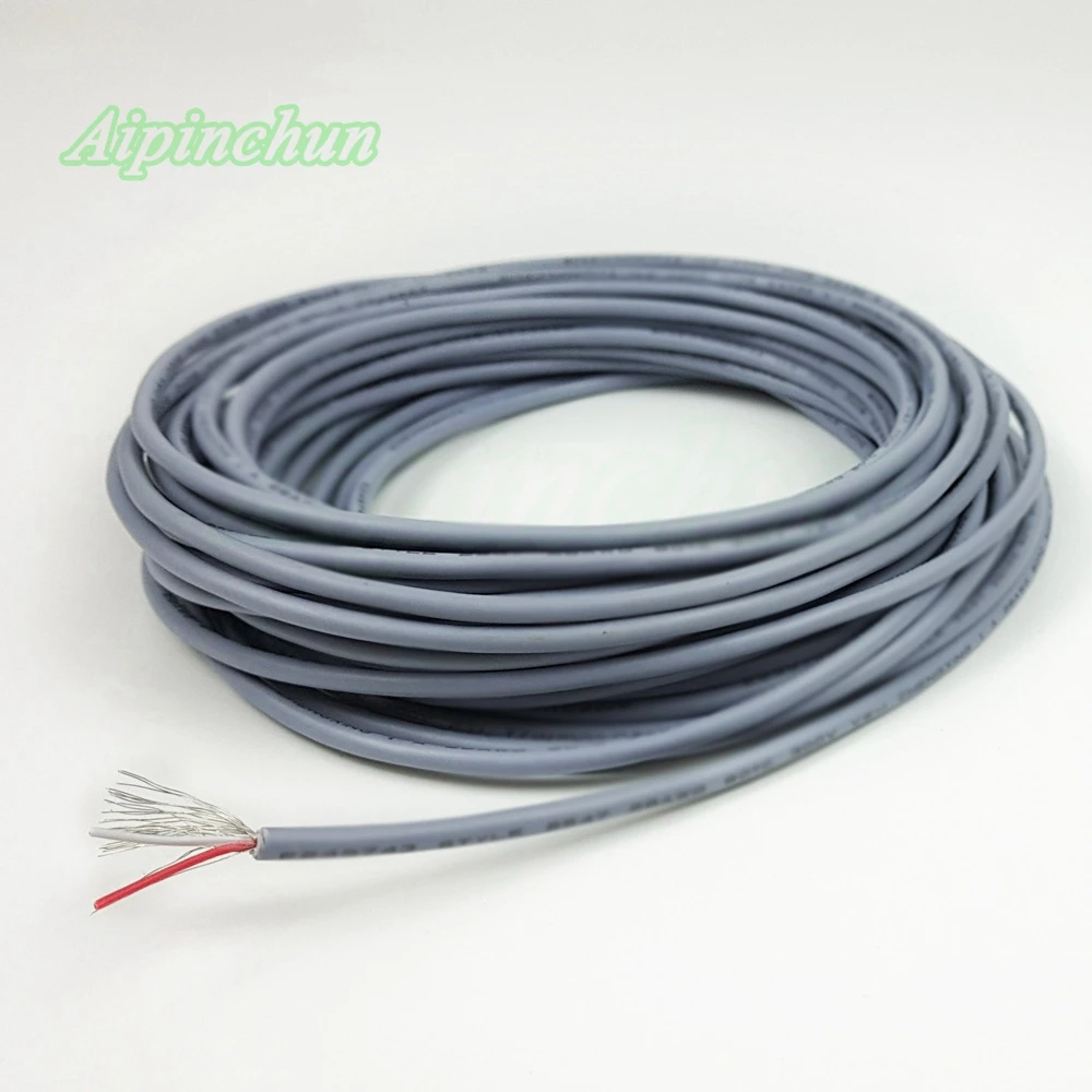 Aipinchun-Cable blindado de 2 metros, 2, 3, 4, 5 núcleos, 2547, 28AWG, 2,1 canales, Cable de señal de línea de Audio, Cable de protección para amplificador