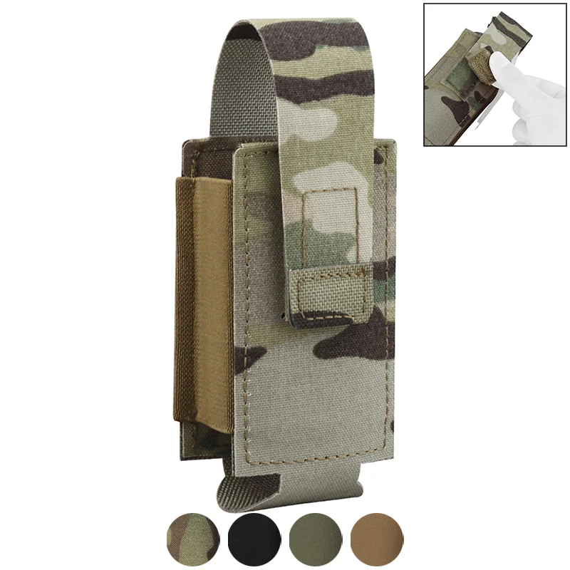 

Lightweight MOLLE Flashbang Pouch Elastic Closure Multi Purpose Organizer for Airsoft Training Gear Essentials