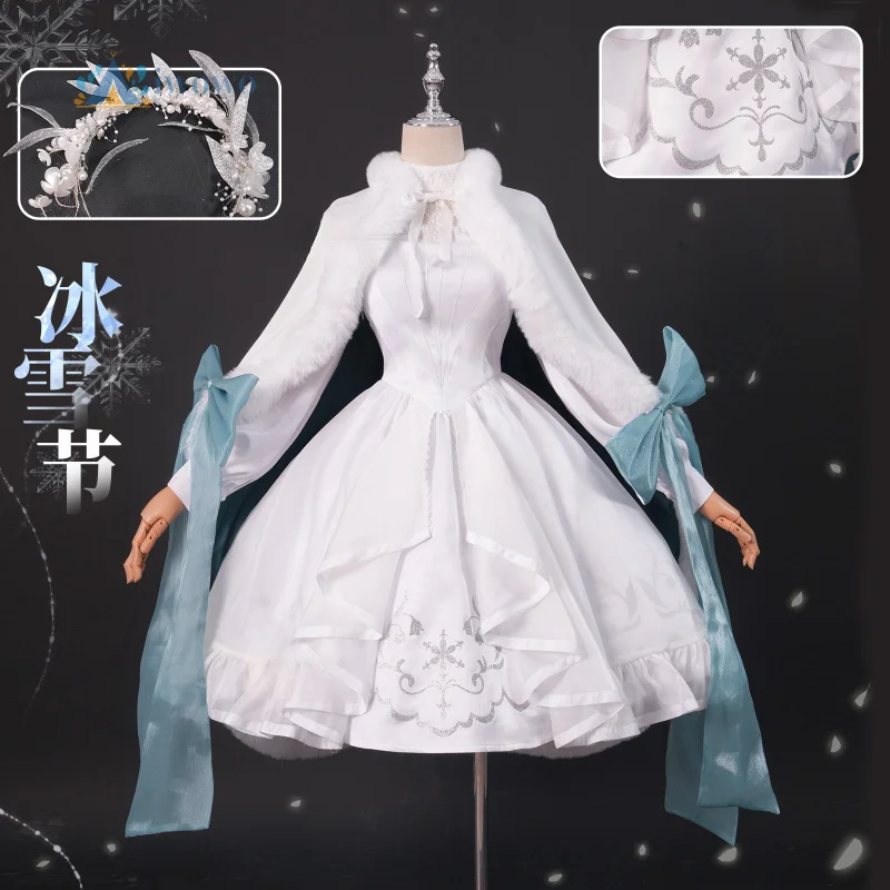 

Identity ⅤGame Gardener Cosplay Wintertime Costume Emma Woods Uniform Hallowen Carnival Christmas Party Play Role Clothes New