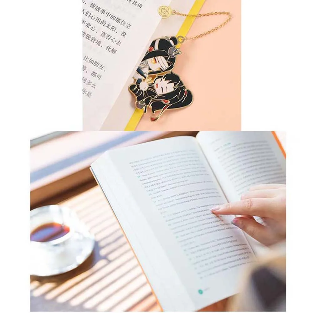 Grandmaster of Demonic Lan Wangji Wei Wuxian Metal School Supply Student Gift Stationery Bookmark Book Markers Mo Dao Zu Shi