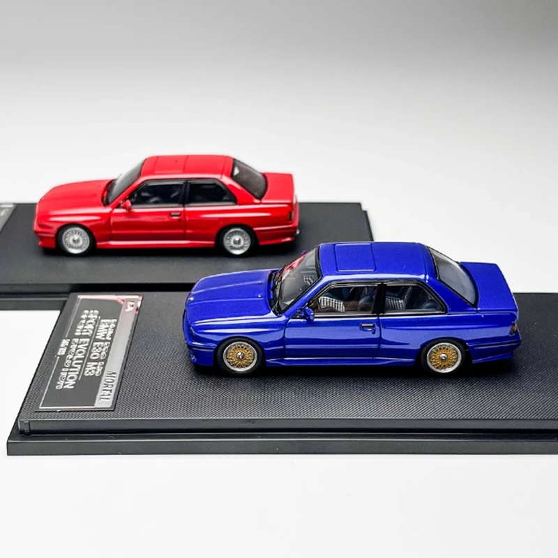Mortal diecast escala 1:64 m3 e30 esporte liga veículo modelo acabado simulação coleção decoração menino presente do feriado exibição