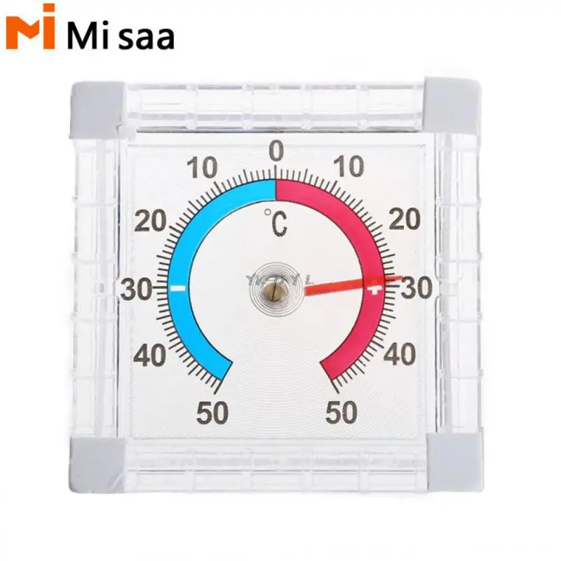 1PC Thermometer -50 ~ 50 ℃ Window Indoor Outdoor Wall Garden Home Graduated Disc Measurement Thermometer Household Thermometers