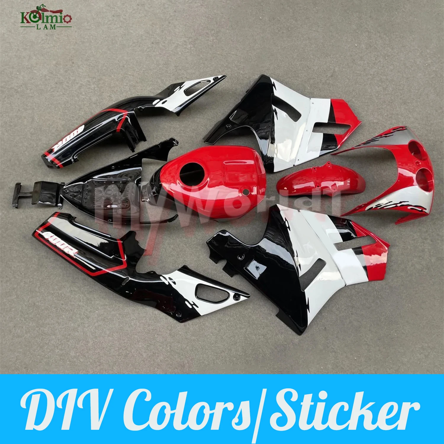 Fit For Honda VFR400 NC30 1988 - 1992 Motorcycle Plastic Fairing Bodywork Set Panel VFR 400 MC30 1989 1990 1991