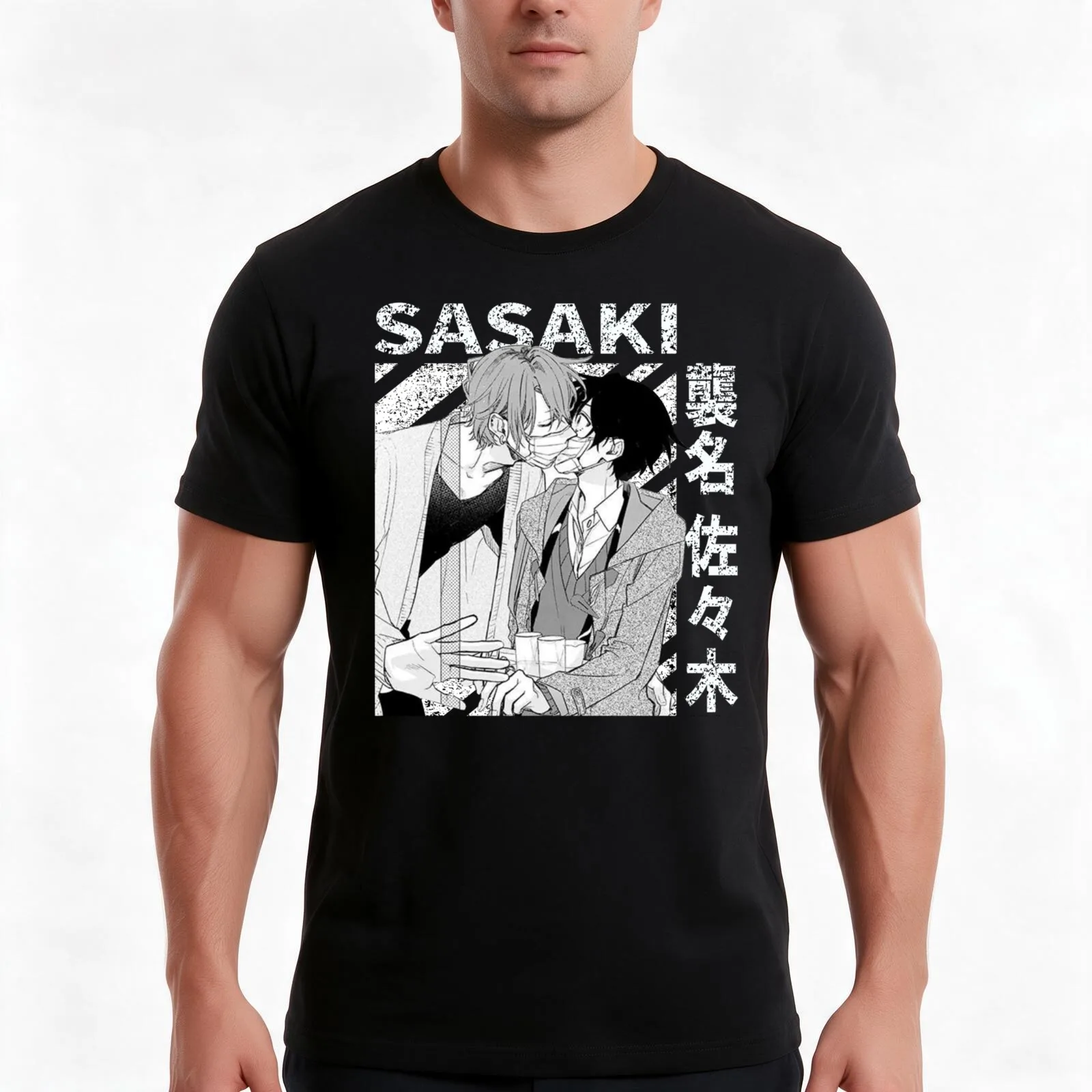 Sasaki Shuum and Miyano Yoshikazu - Sasaki to Miyano - Sasaki and Miyano T-Shirt Summer Casual Cotton Tee Unisex Men Women