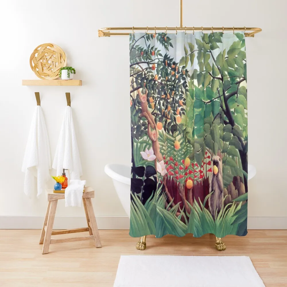 

Exotic Landscape - Henri Rousseau Shower Curtain Bathroom Showers Shower For Bathrooms Bathroom Shower Curtain