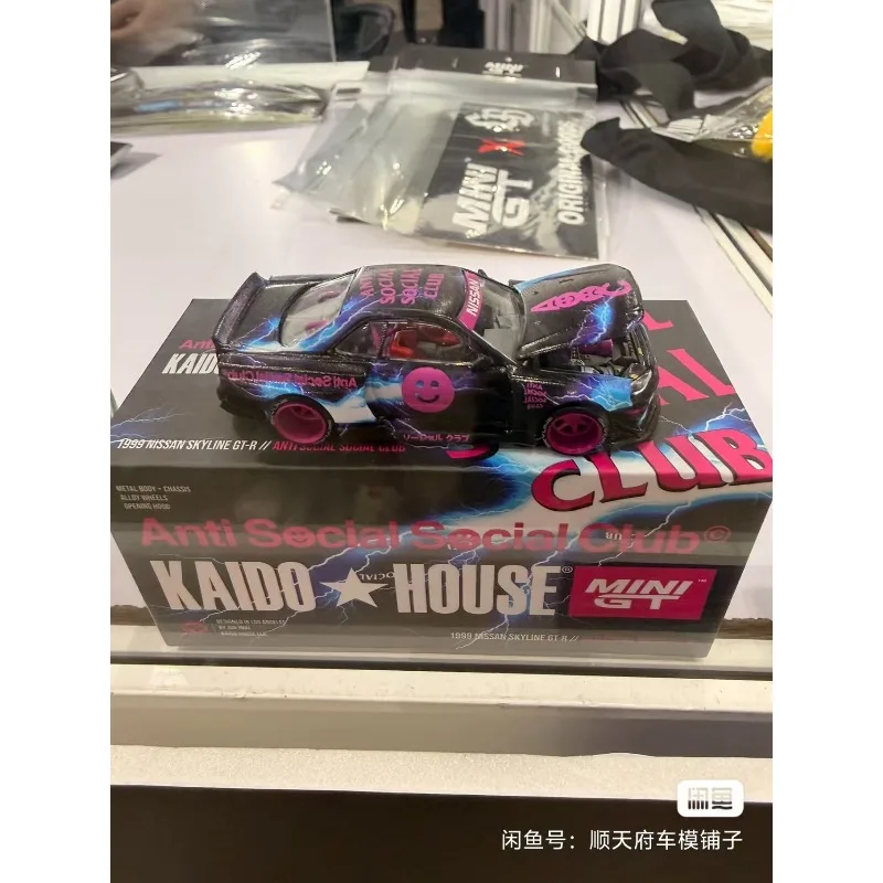 KAIDO HOUSE&MINIGT collaboration, 1:64 1999 Nissan GT-R R34, 2026 Malaysia limited edition, die-casting alloy car model
