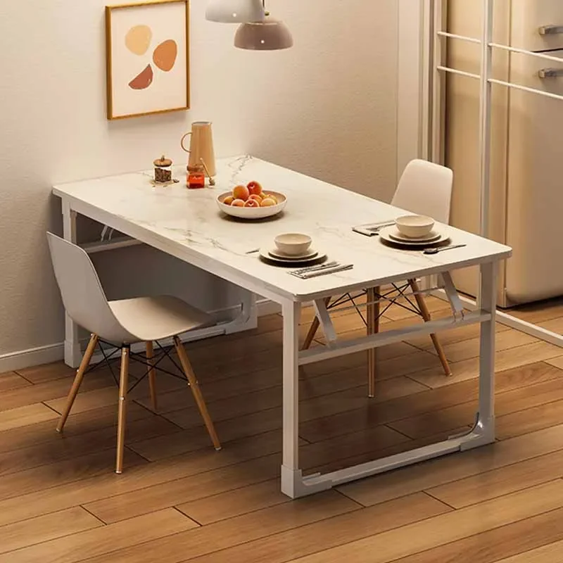 

Nordic Waterproof Dining Table Onement Metal Legs Living Room Coffee Tables Office Small Apartment Esstische Home Furniture