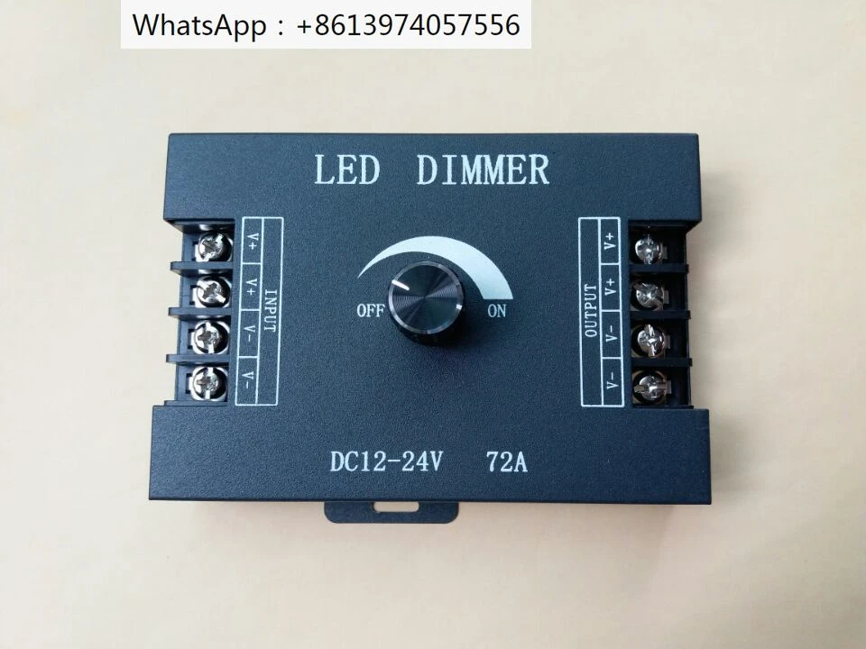 

LED dimmer Rotary manual monochrome light bar / stepless dimming switch with module 12V24V high power 72A