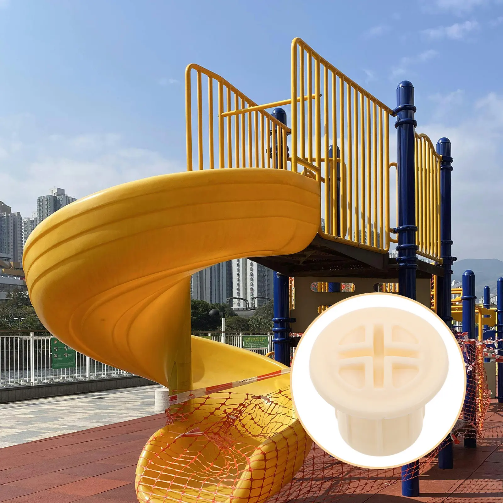 

5Pcs Slide Screw Caps Plastic Covers for Toddler Slides Secure Locking Replacement Play Equipment Fixing Accessories Easy